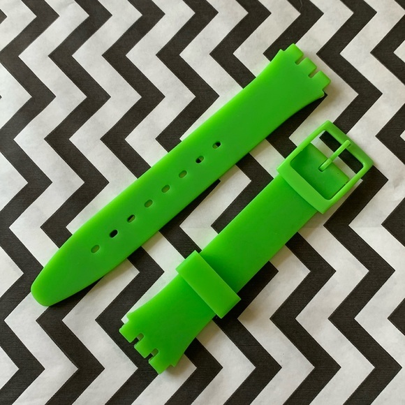 Lime Green Watch Band (Strap Only) - fits Swatch Gent model - Picture 1 of 2